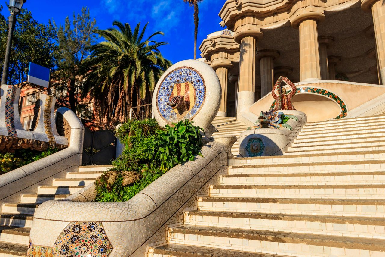 Parc Güell: Biglietto d'ingresso + Tour guidato