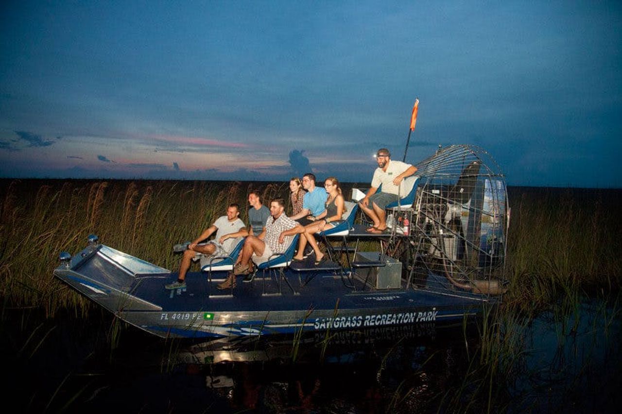 Fort Lauderdale: Avventura in motoscafo nelle Everglades della durata di 60 minuti Gator Nights