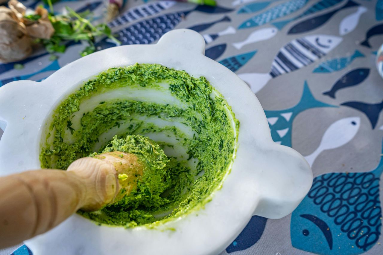 Riomaggiore: Corso di cucina sul pesto — 4