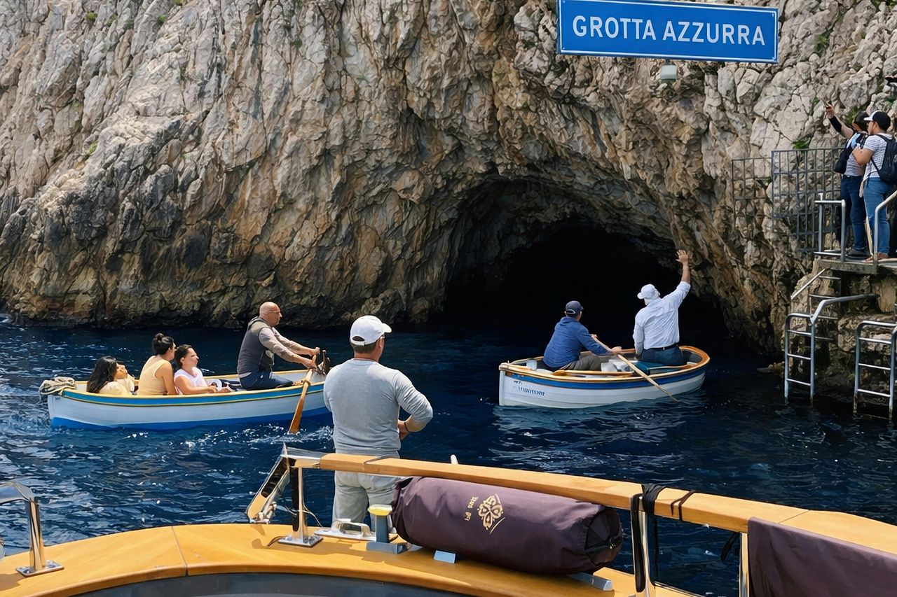 Capri: Tour guidato in barca + bevande + visita alla Grotta Azzurra — 3
