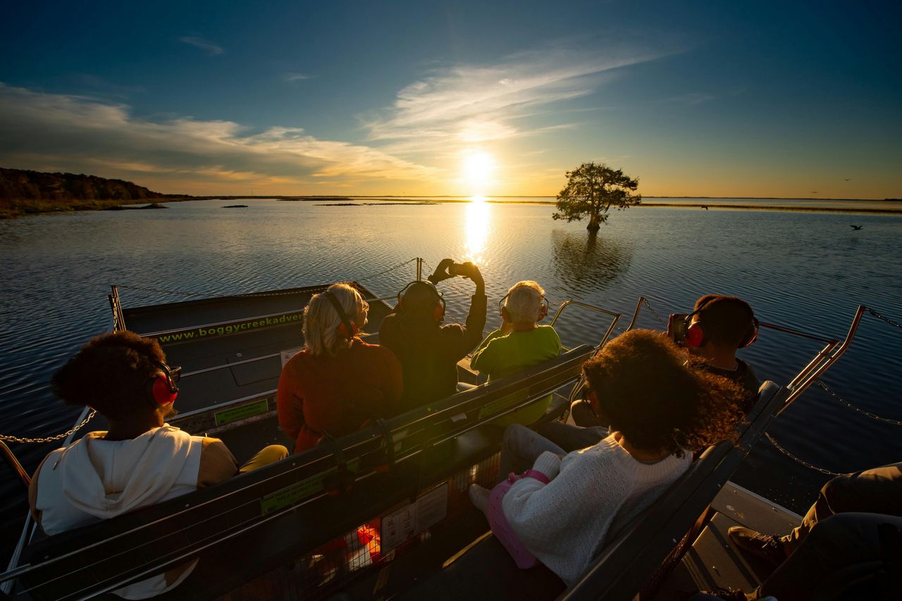 Kissimmee: tour in motoscafo delle Everglades al tramonto di Boggy Creek della durata di 1 ora — 2