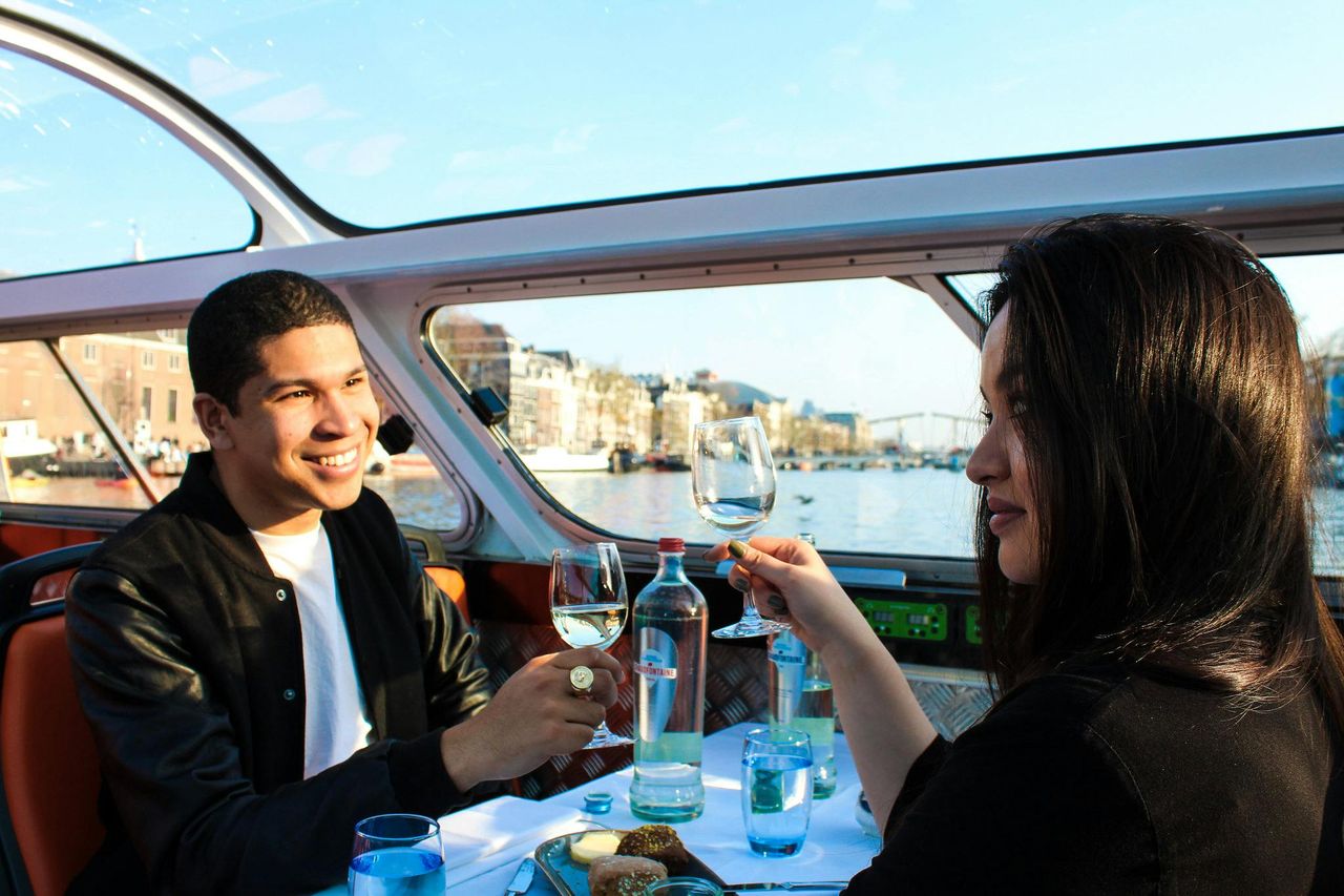 Amsterdam: Tour in barca con cena di 4 portate