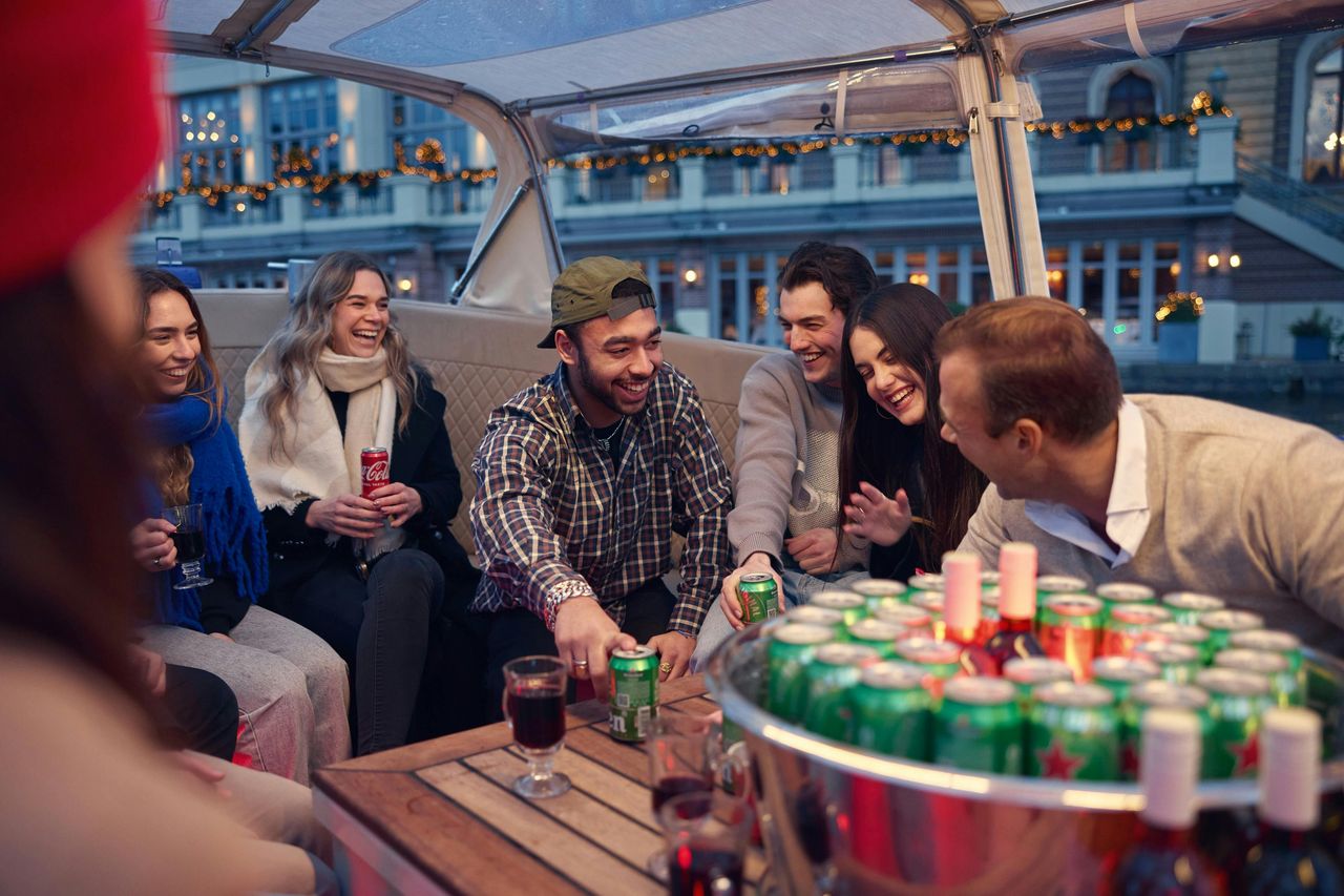 Amsterdam: Tour in barca con bevande illimitate