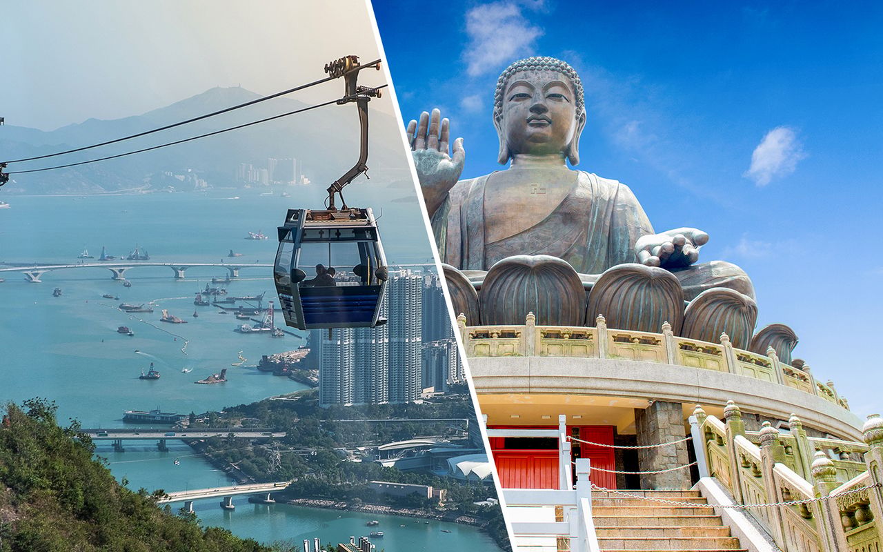 Combo: Giro in funivia di Ngong Ping + tour guidato dell'isola di Lantau