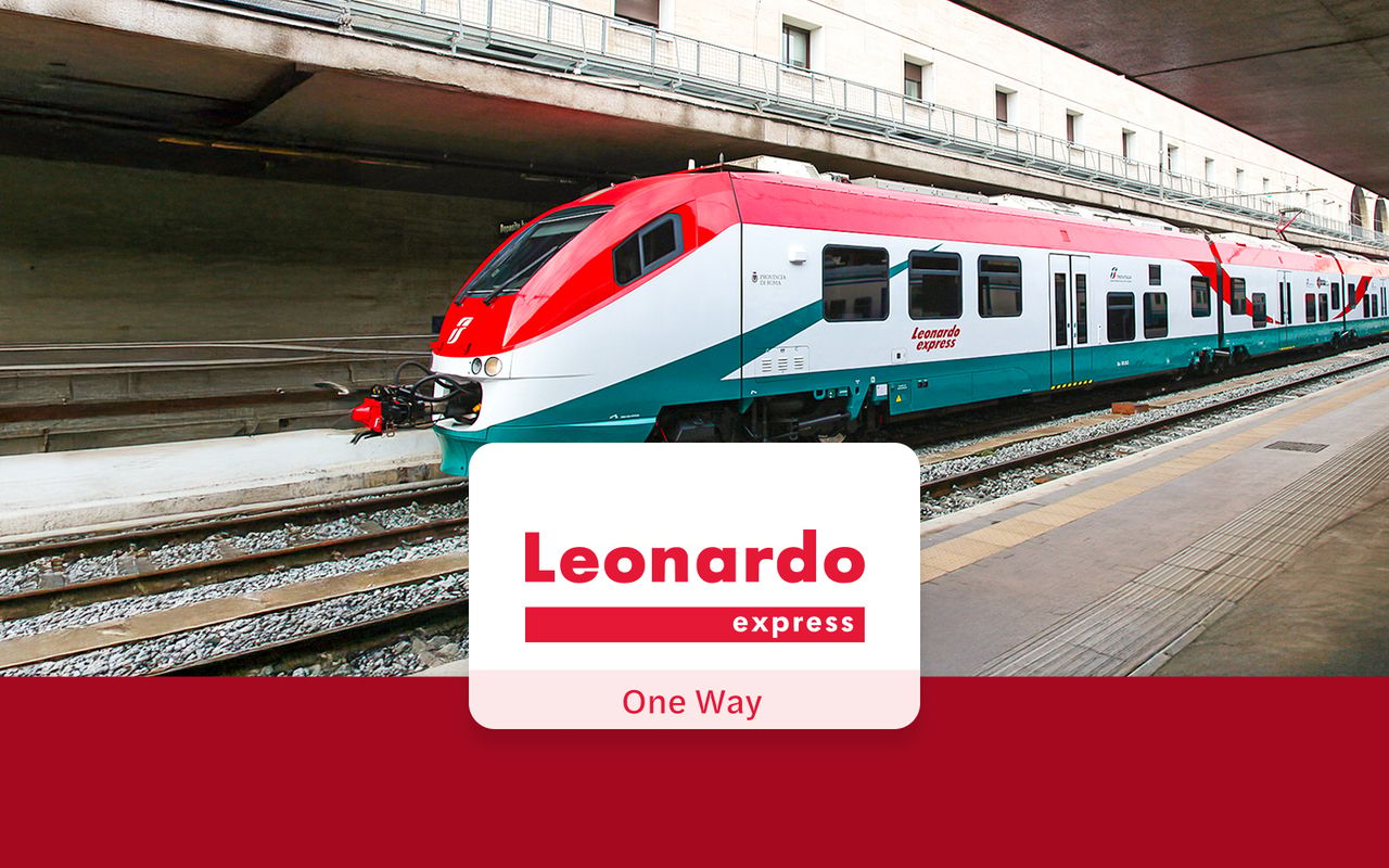 Leonardo Express: trasferimenti di sola andata in treno tra l'aeroporto di Fiumicino e la stazione di Roma Termini