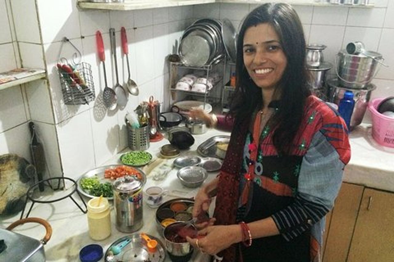 Tour del mercato di Jaipur e lezione di cucina vegetariana in casa Rajasthani