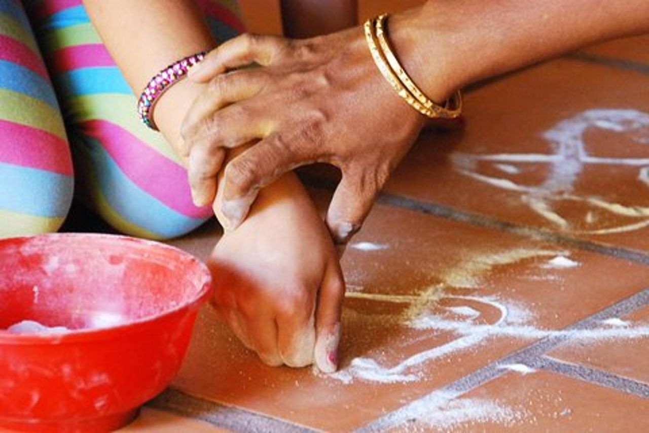Classica Kolam Class in Pondicherry