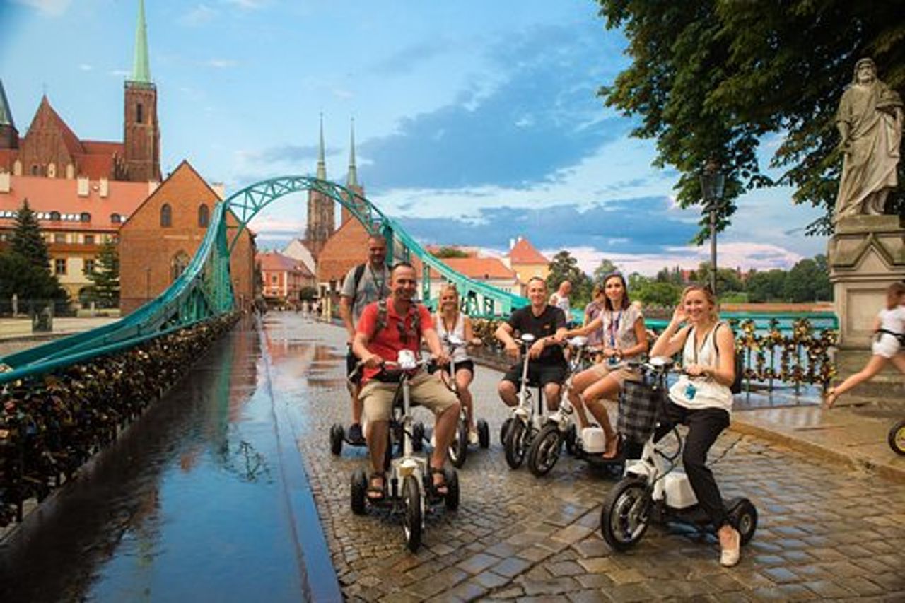 Tour di Wroclaw con scooter elettrico classico (3 ruote) - tour tutti i giorni alle 18:00