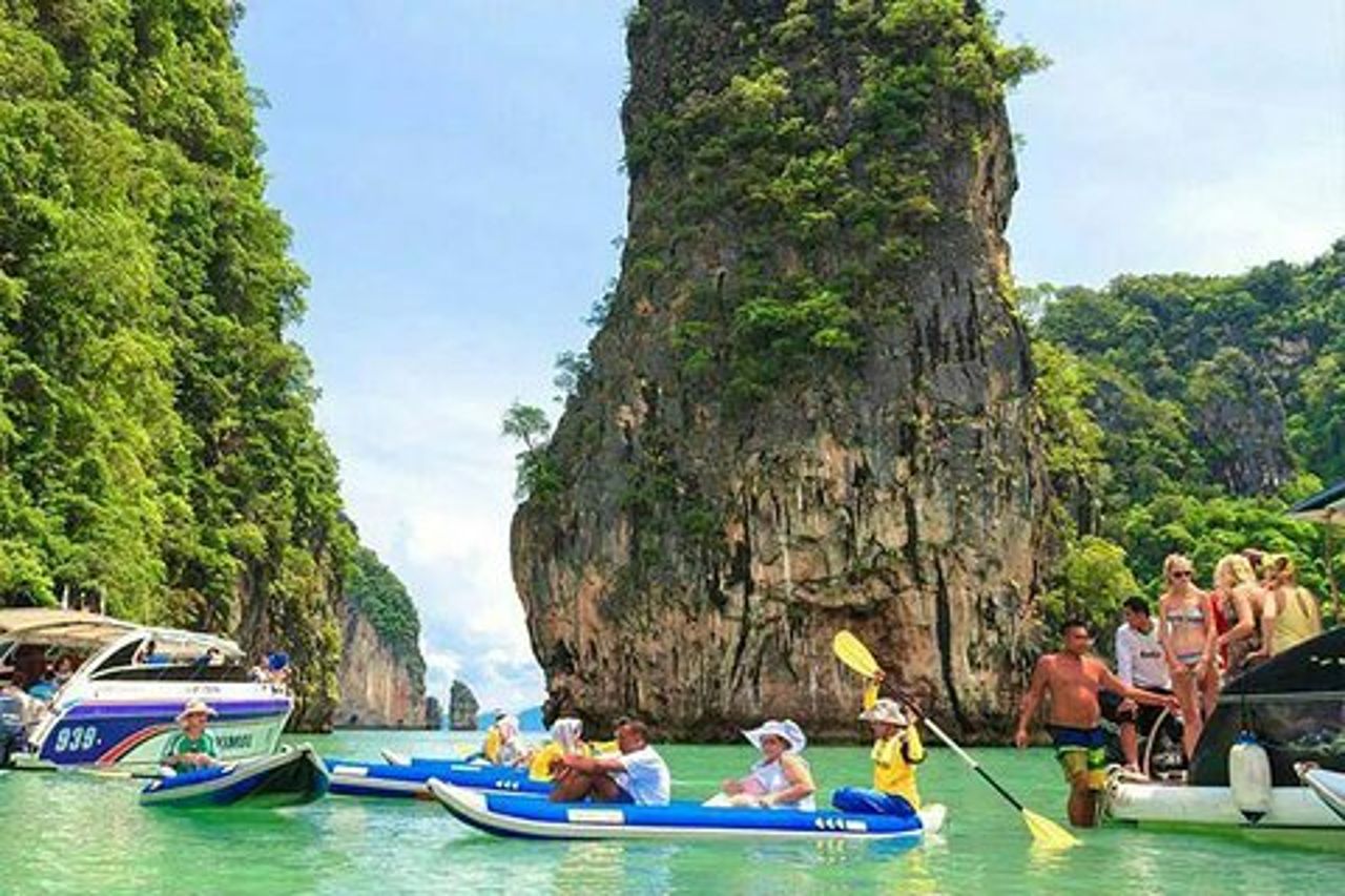 Phuket a James Bond Island : tour in barca a lunga coda con canoa da mare