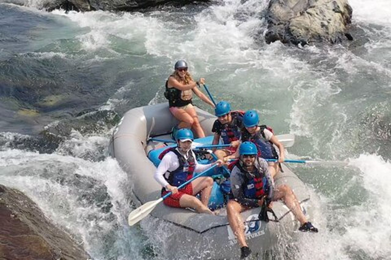 Gita di rafting in acque bianche di mezza giornata a South Fork da Lotus (classe 2-3 +)