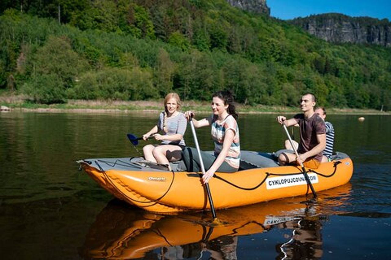 Rafting da Děčín a Bad Schandau e ritorno in bici