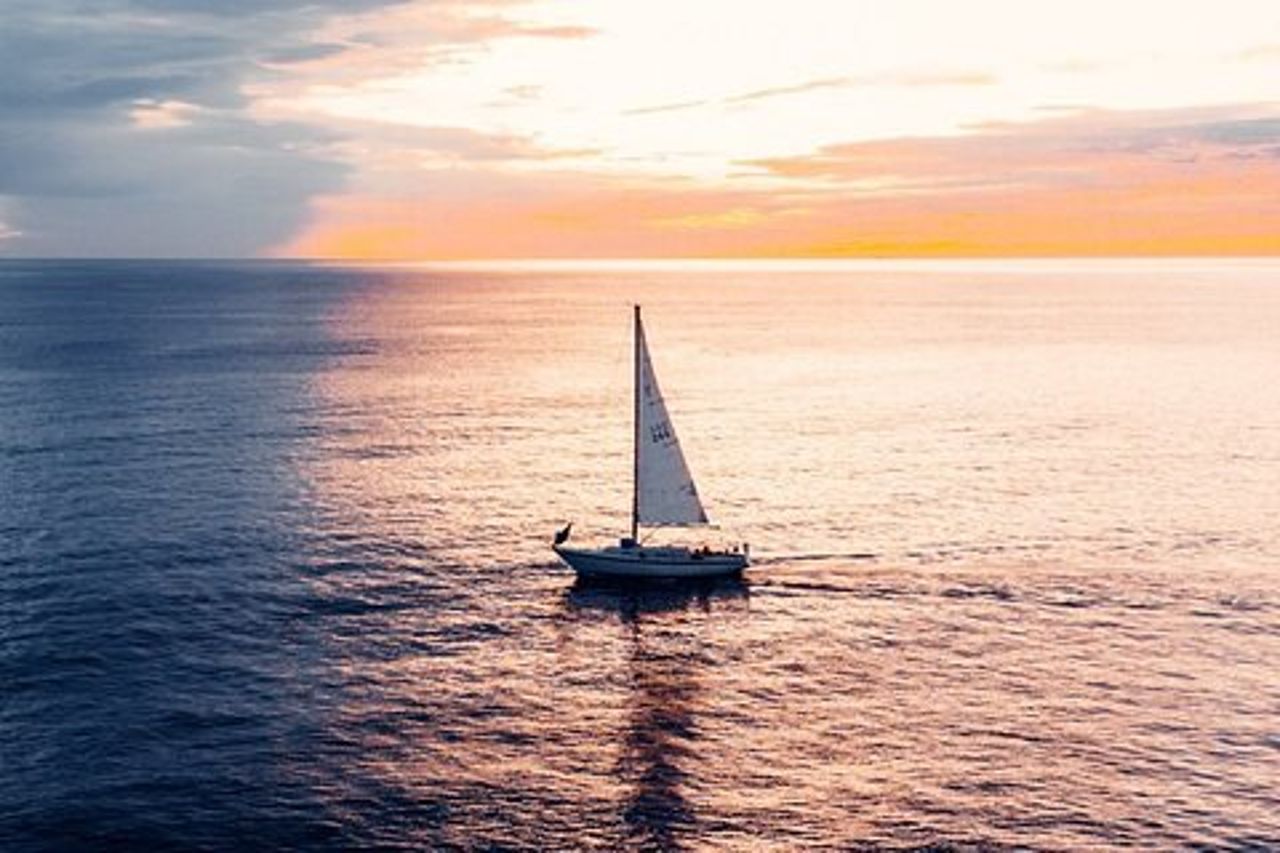 Tramonto in Barca a Vela a Gallipoli