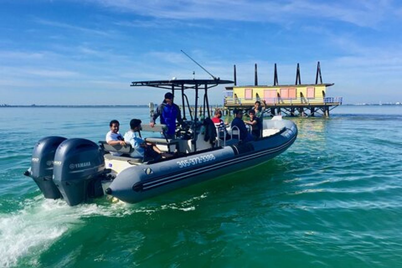 Tour in barca per piccoli gruppi di Miami: storia, fauna selvatica e Stiltsville