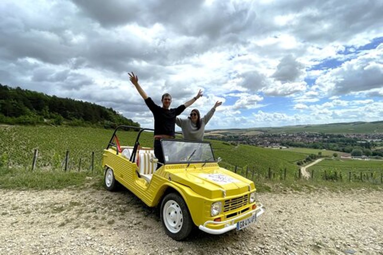 Giro privato dei Grands Crus con degustazione di e-Mehari e Chablis