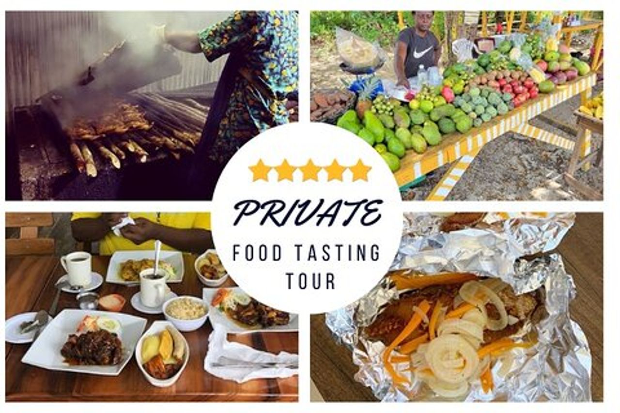 Tour gastronomico PRIVATO della cucina locale giamaicana Montego Bay e Negril