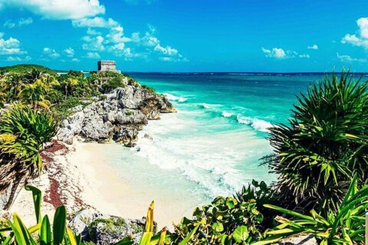 Tour di un'intera giornata alle rovine di Tulum Cenote e nuoto con le tartarughe marine
