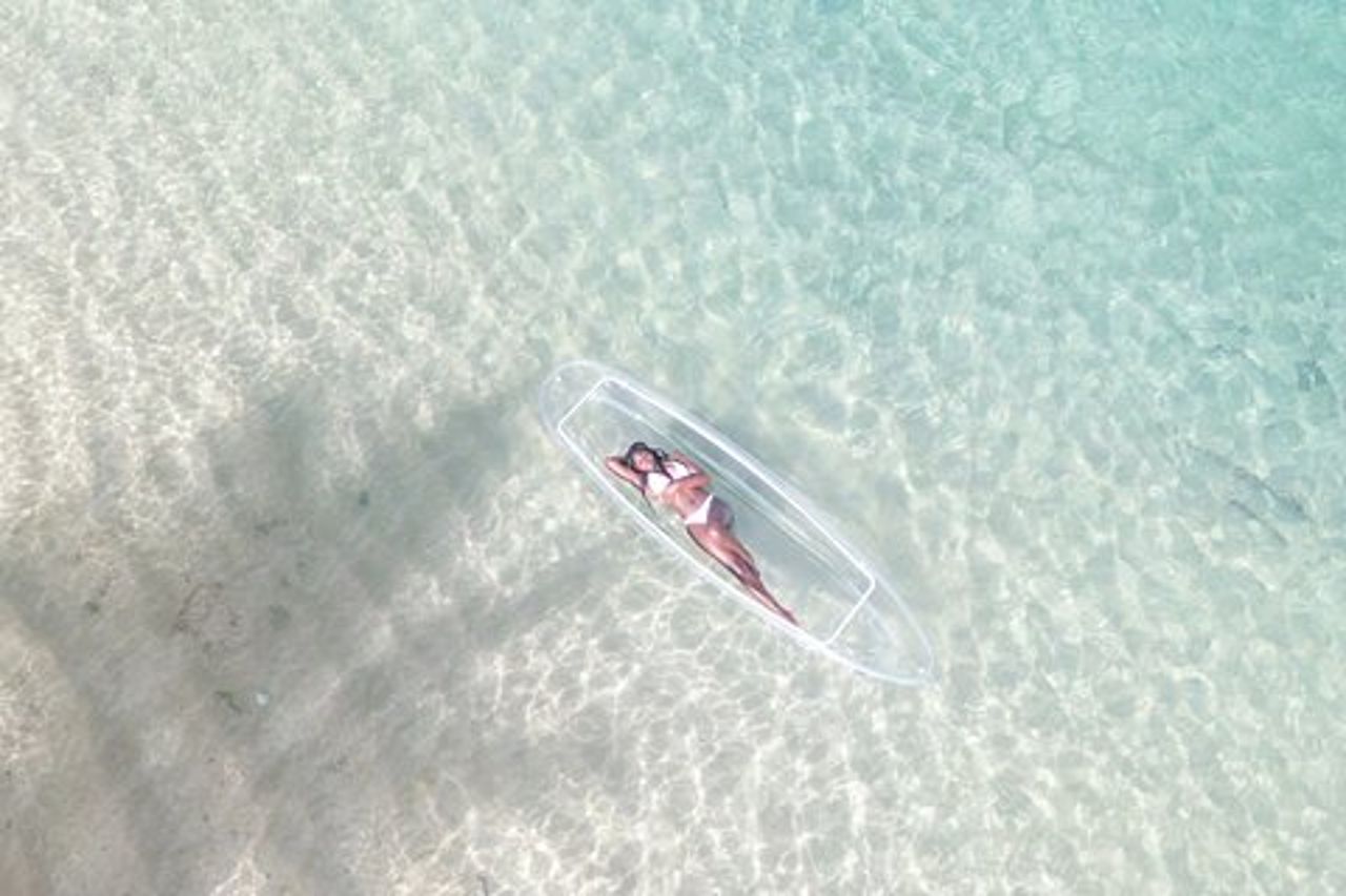 Servizio fotografico con drone San Juan Clear Kayak