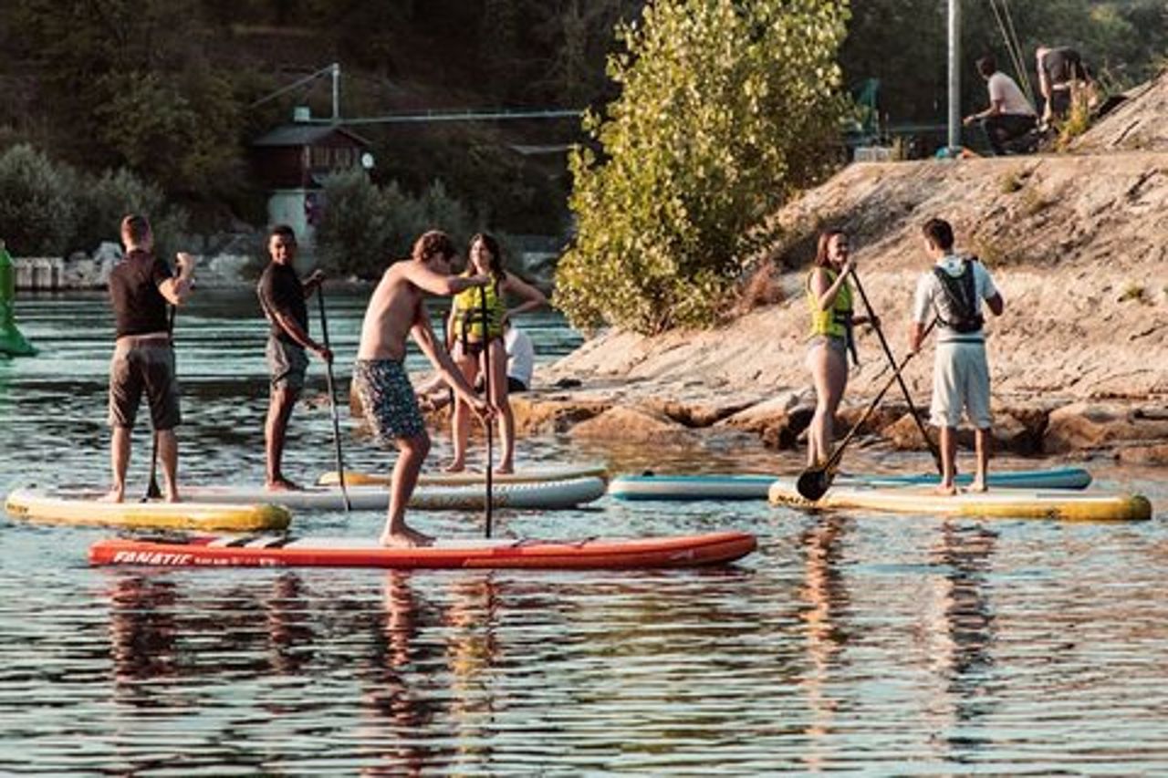 Stand Up Paddle Center nel fiume Reno