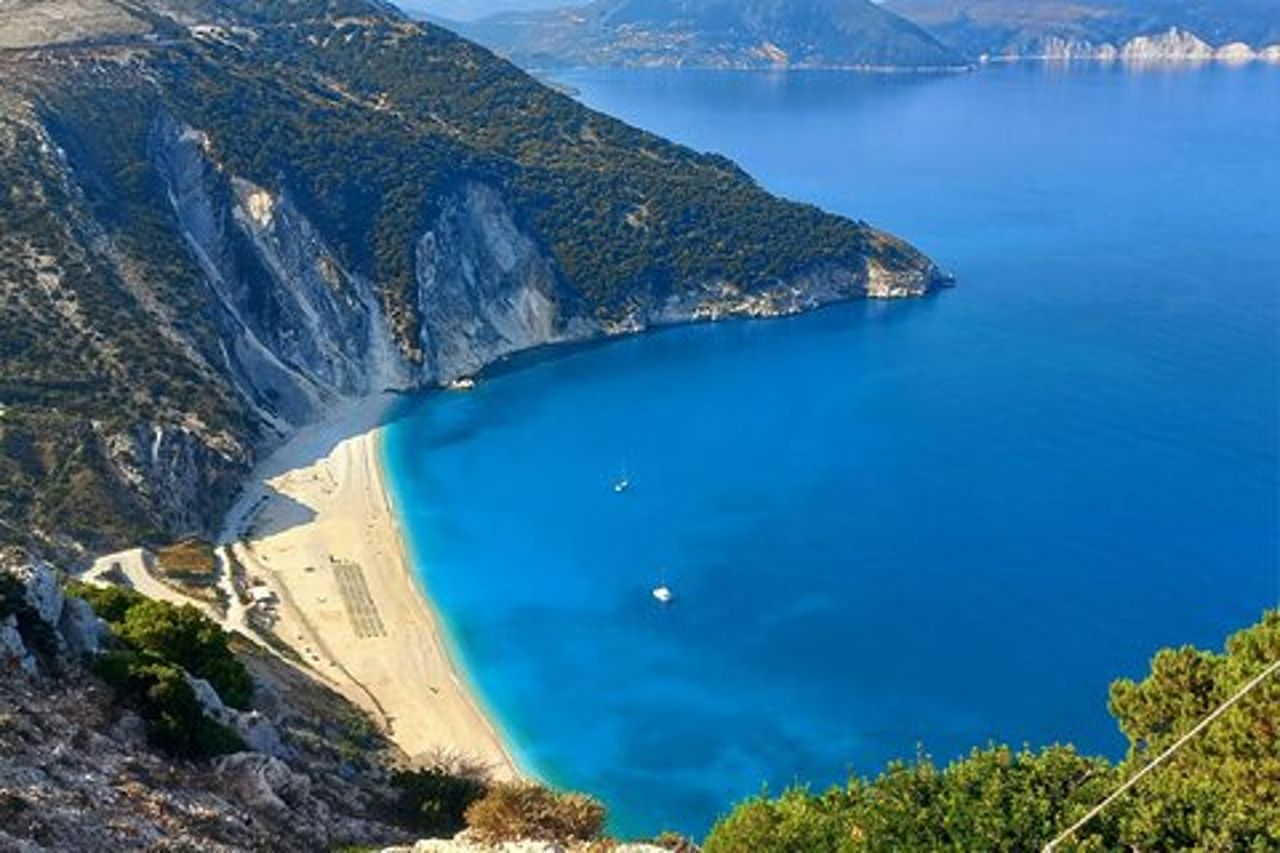 Tour panoramico privato di Cefalonia di un'intera giornata