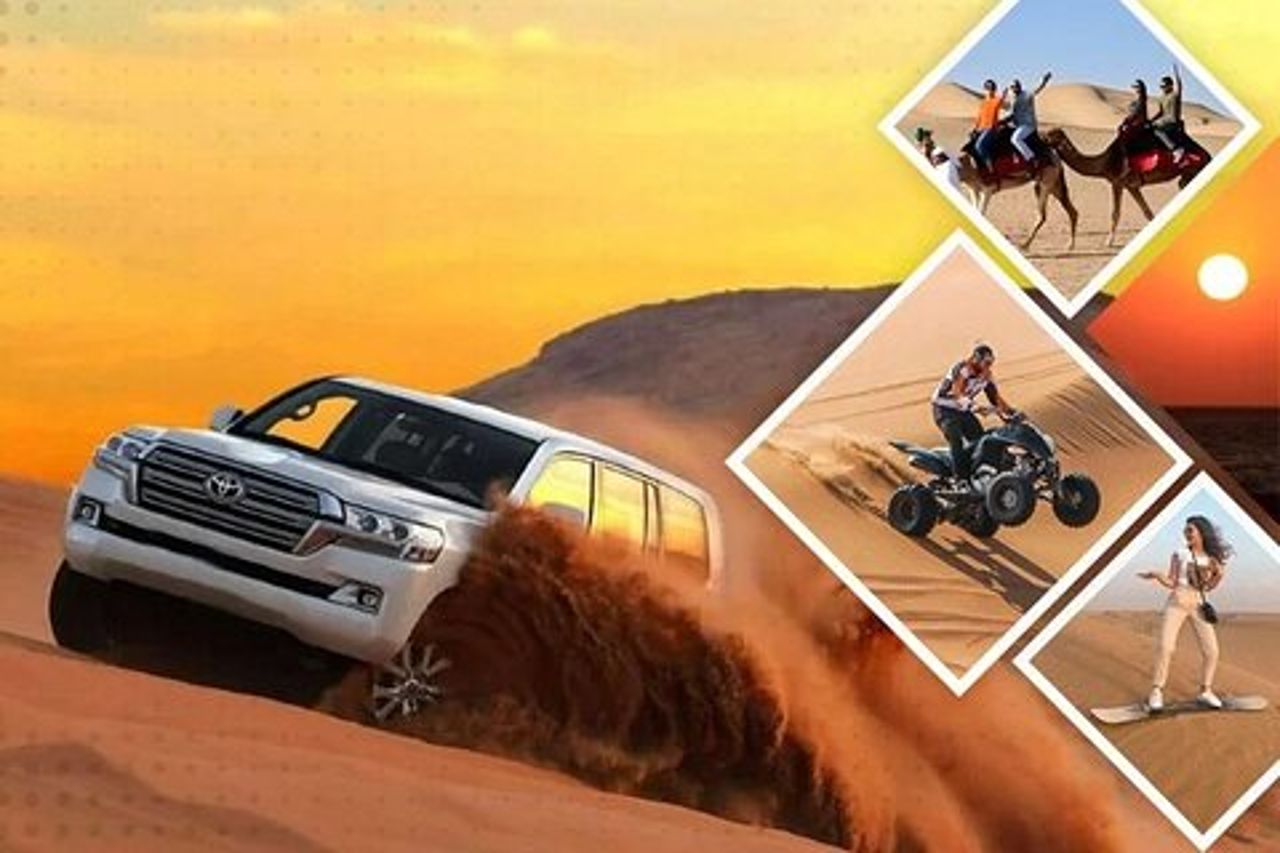 Doha: safari nel deserto di mezza giornata con sandboarding e giro in cammello