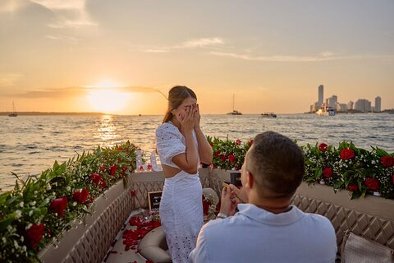 Notte romantica nella baia di Cartagena