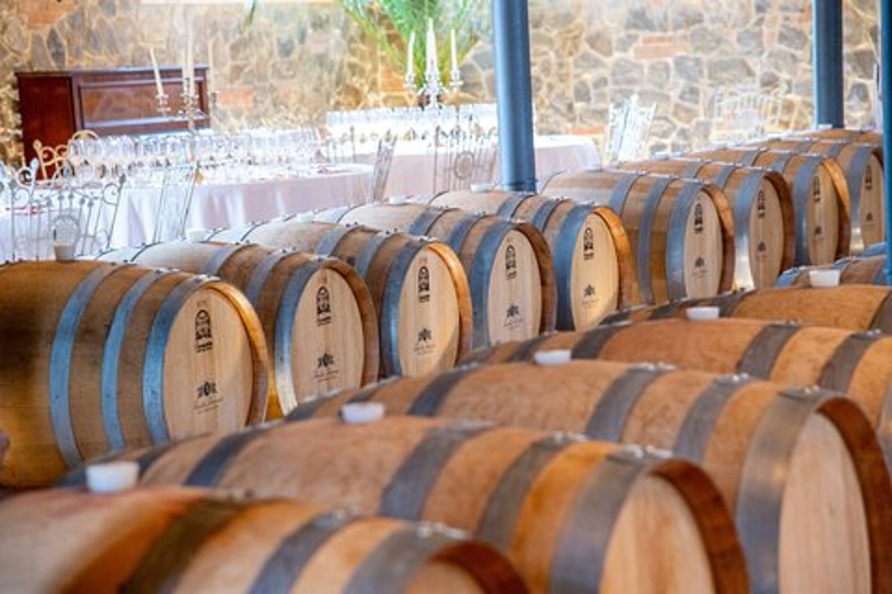 Cena romantica e degustazione di vini in cantina a San Gimignano