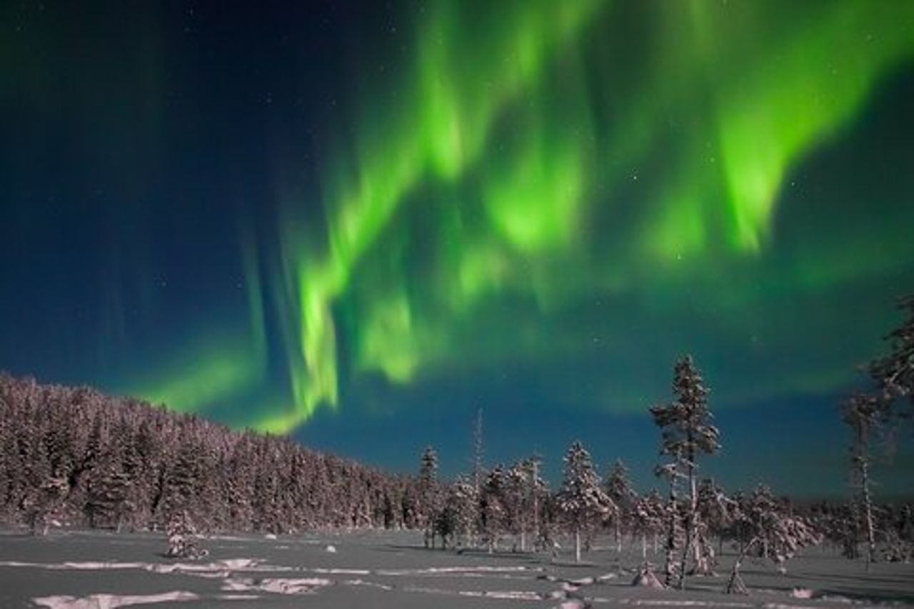 Tour fotografico di caccia all'aurora boreale a Ylläs