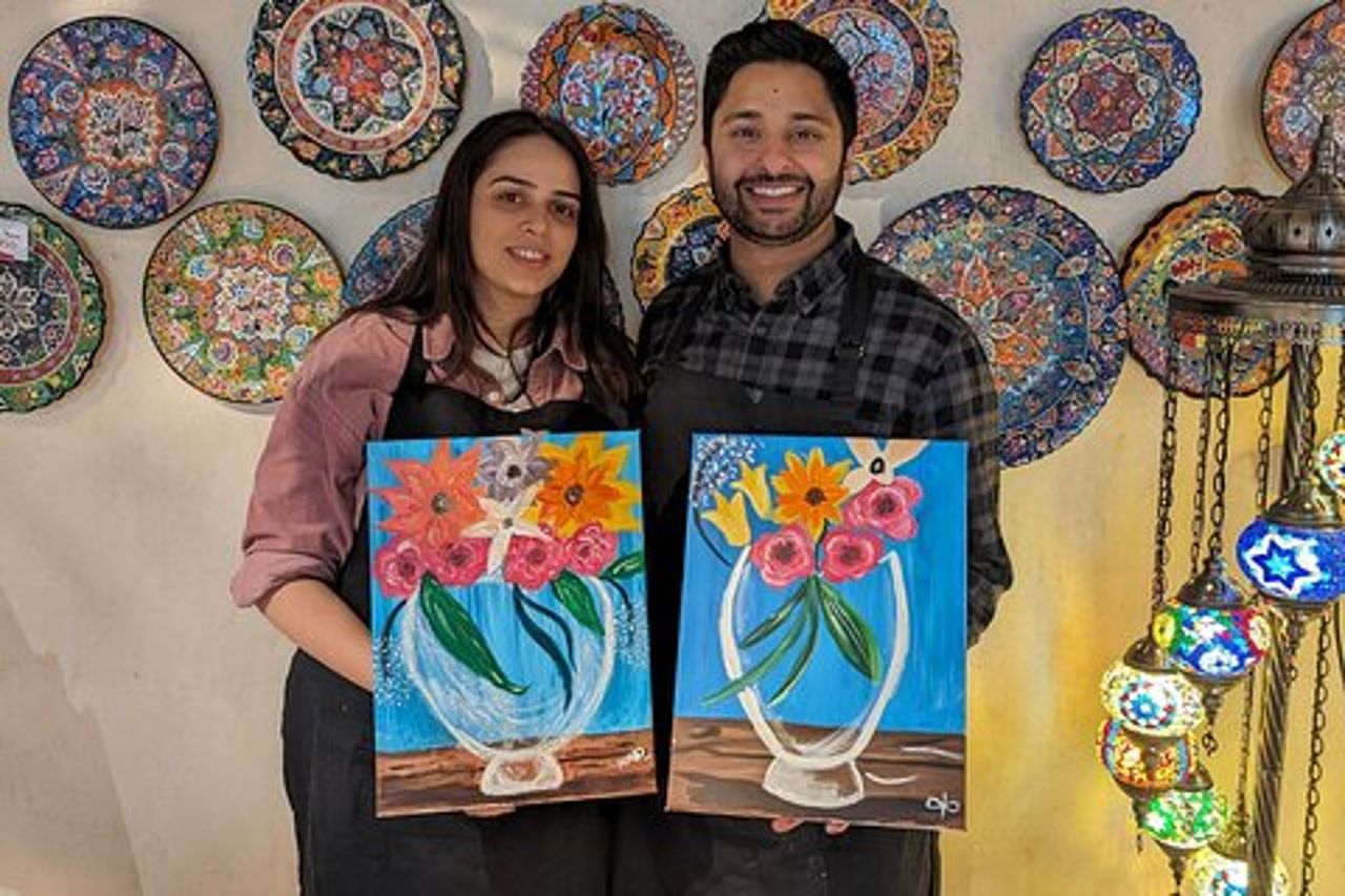 Lezioni di pittura e sorso Sydney: Arte acrilica, tela & vino