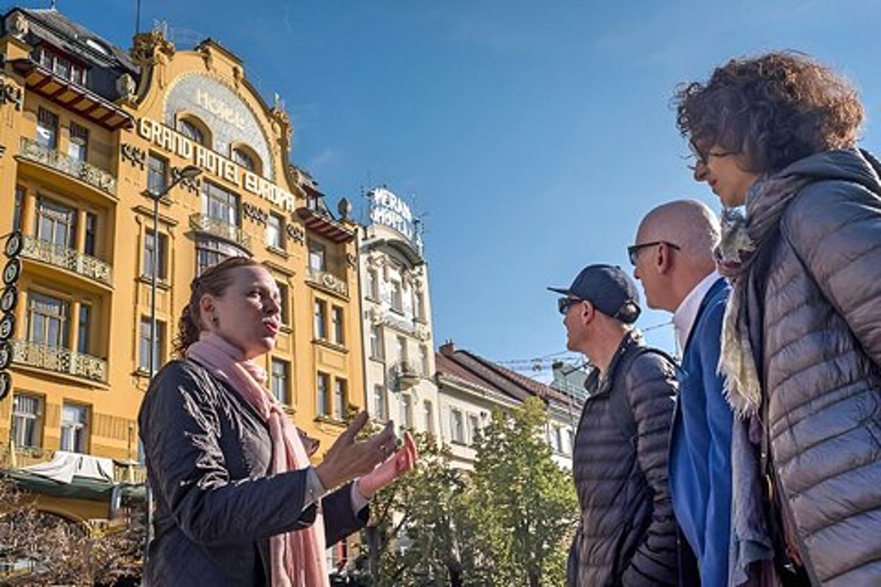 Tour a piedi dell'Art Nouveau e del cubismo di Praga