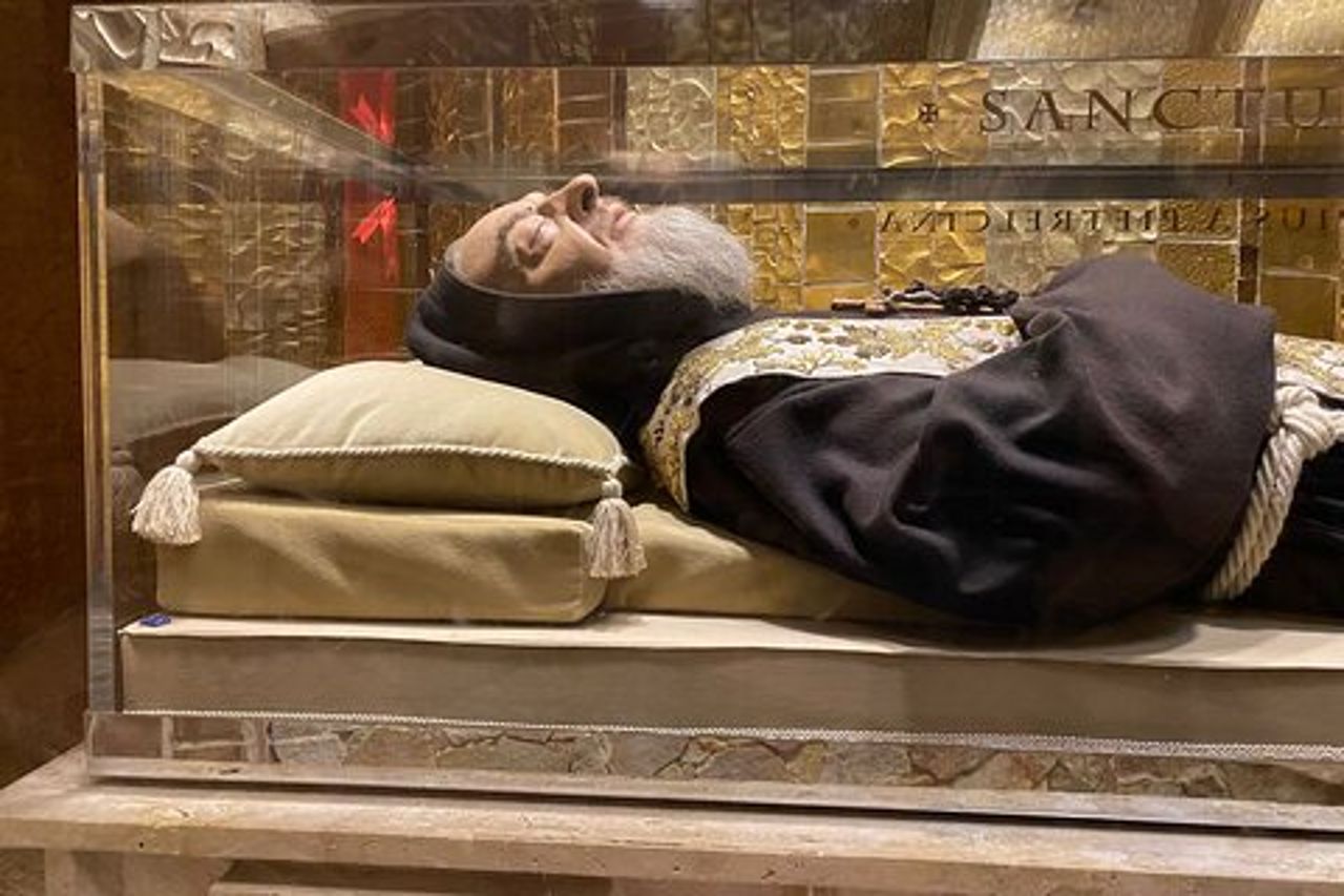 Padre Pio's Shrine in San Giovanni Rotondo from Bari (Apulia)