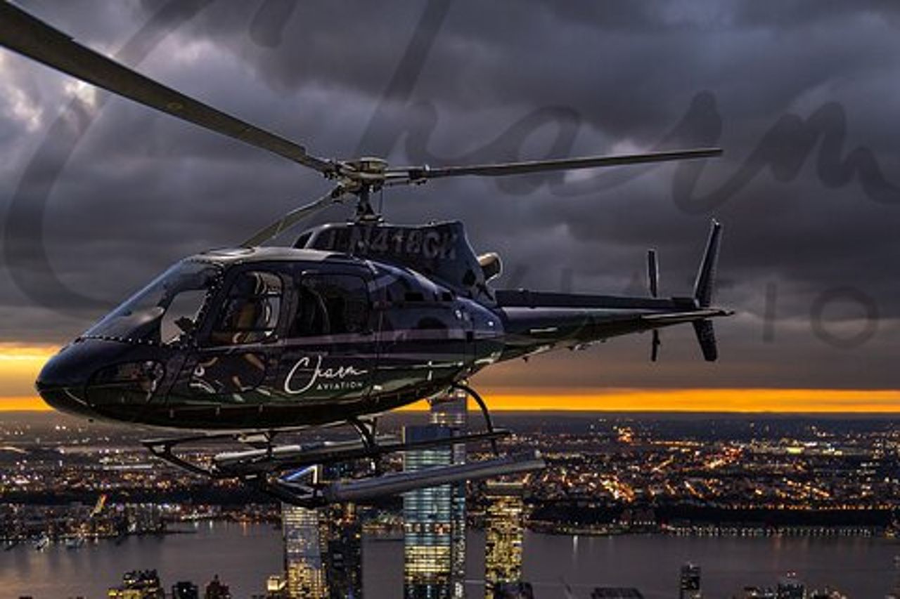 Tour in elicottero delle luci notturne di New York City dal New Jersey