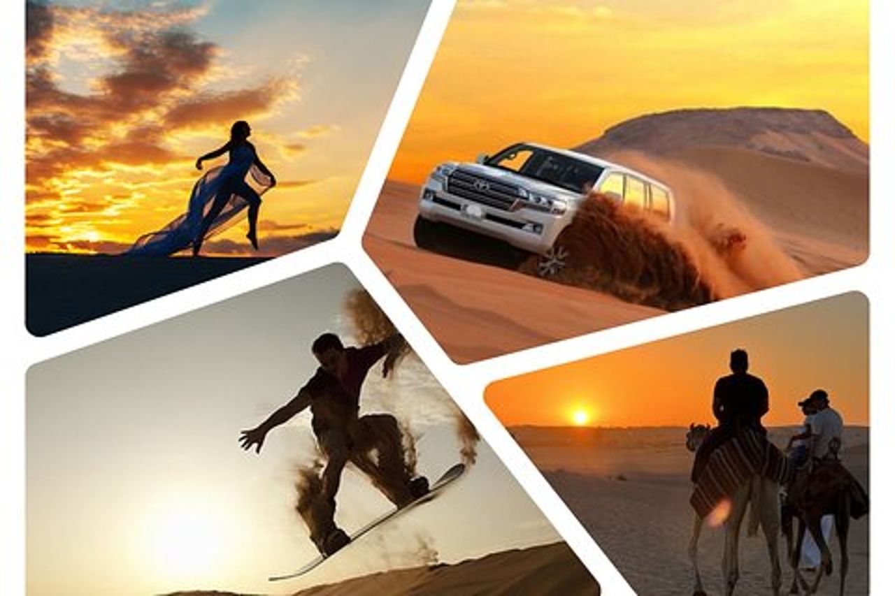 Safari nel deserto del tramonto del Qatar: Dune Bashing & Golden Sands Avventura