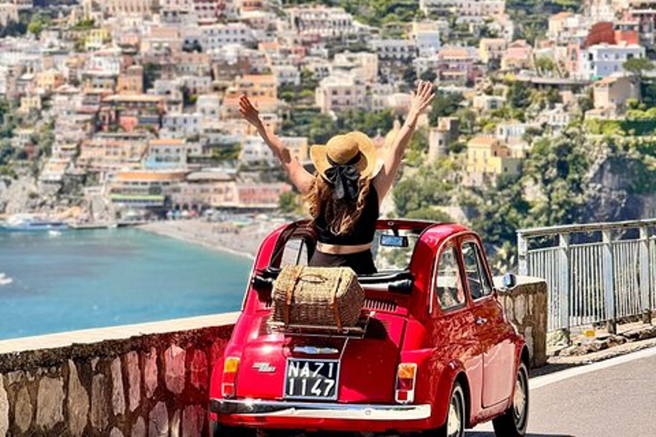 Tour Fotografico Privato in Costiera Amalfitana con Fiat 500
