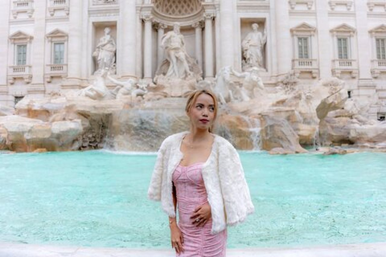 Servizio fotografico privato alla Fontana di Trevi
