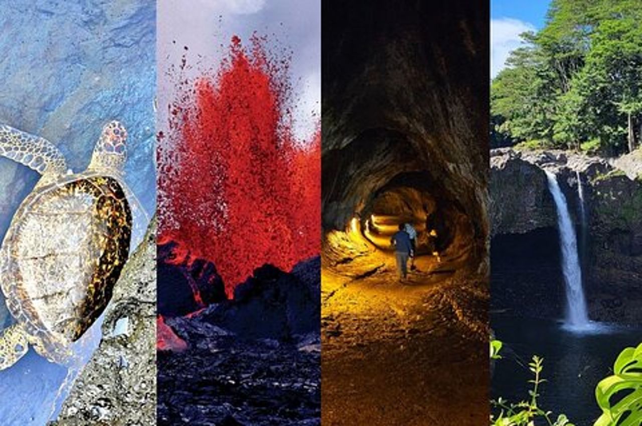 Hawaii Vulcani, Cascate, Spiagge e Hilo Highlights Day Tour