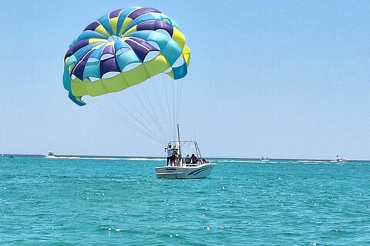 Tour in parapendio dei cani da sole a Destin Florida