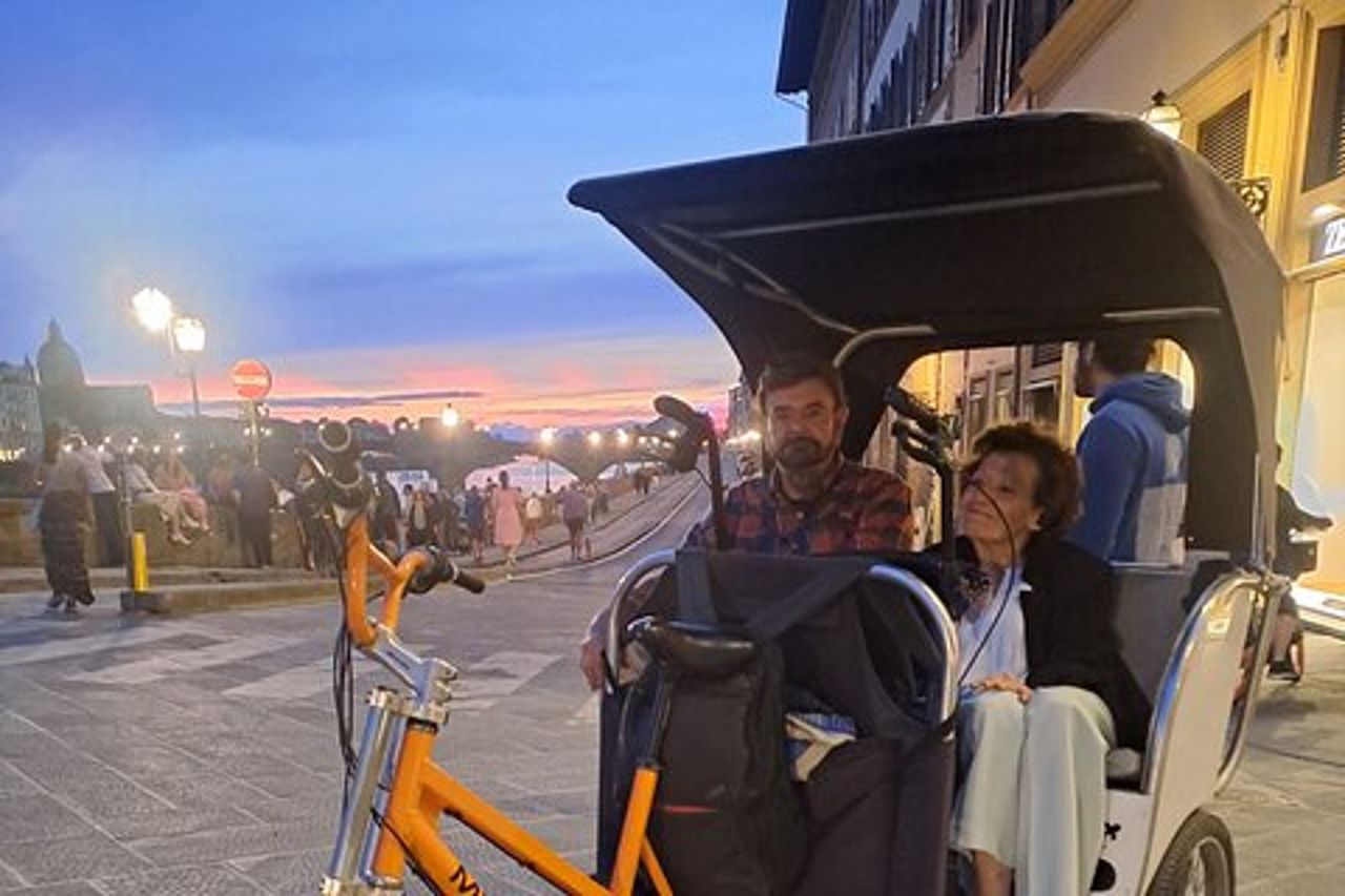 Trasporto privato di Firenze in Rickshaw