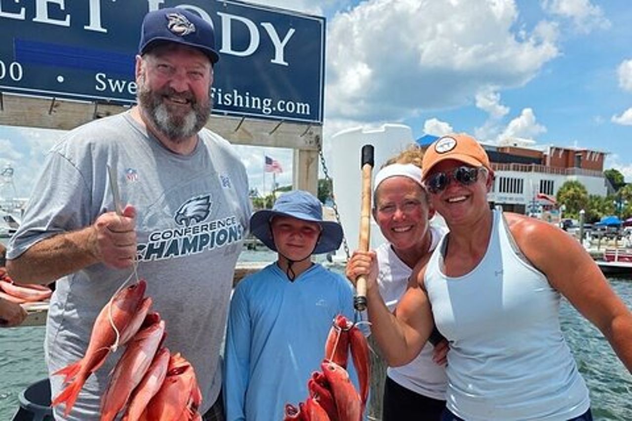6 ore di pesca in barca per famiglie a Destin