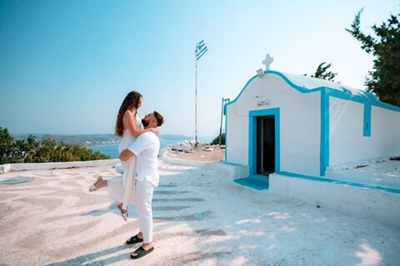 Servizio fotografico privato per le vacanze con fotografo a Paros