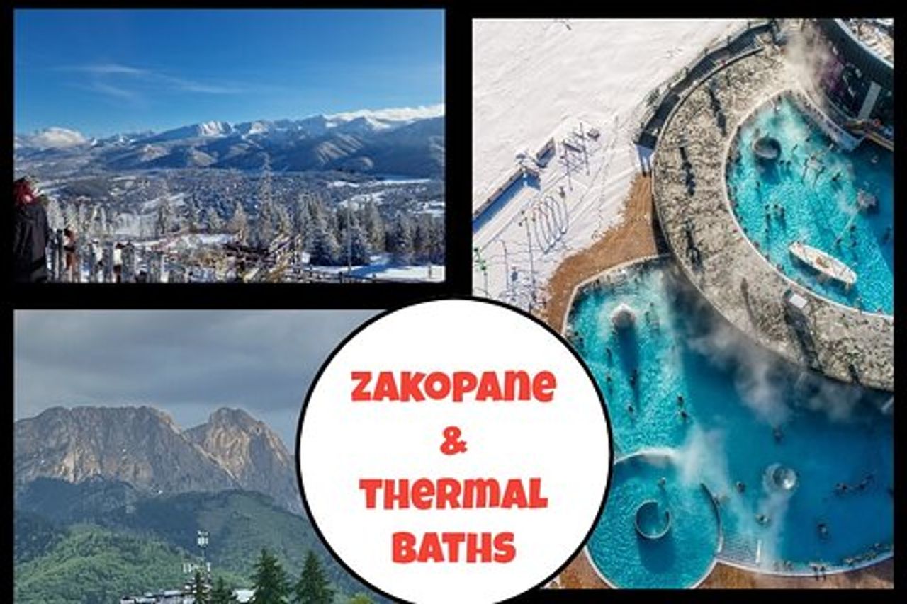 Tour di un'intera giornata a Zakopane e alle terme da Cracovia