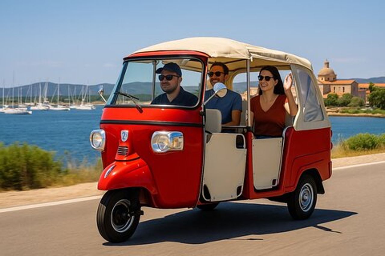 Olbia: Tour Romantico Privato in Tuk-Tuk + pickup incluso