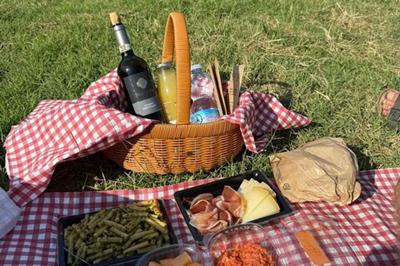 Picnic tra i filari della Vernaccia di San Gimignano