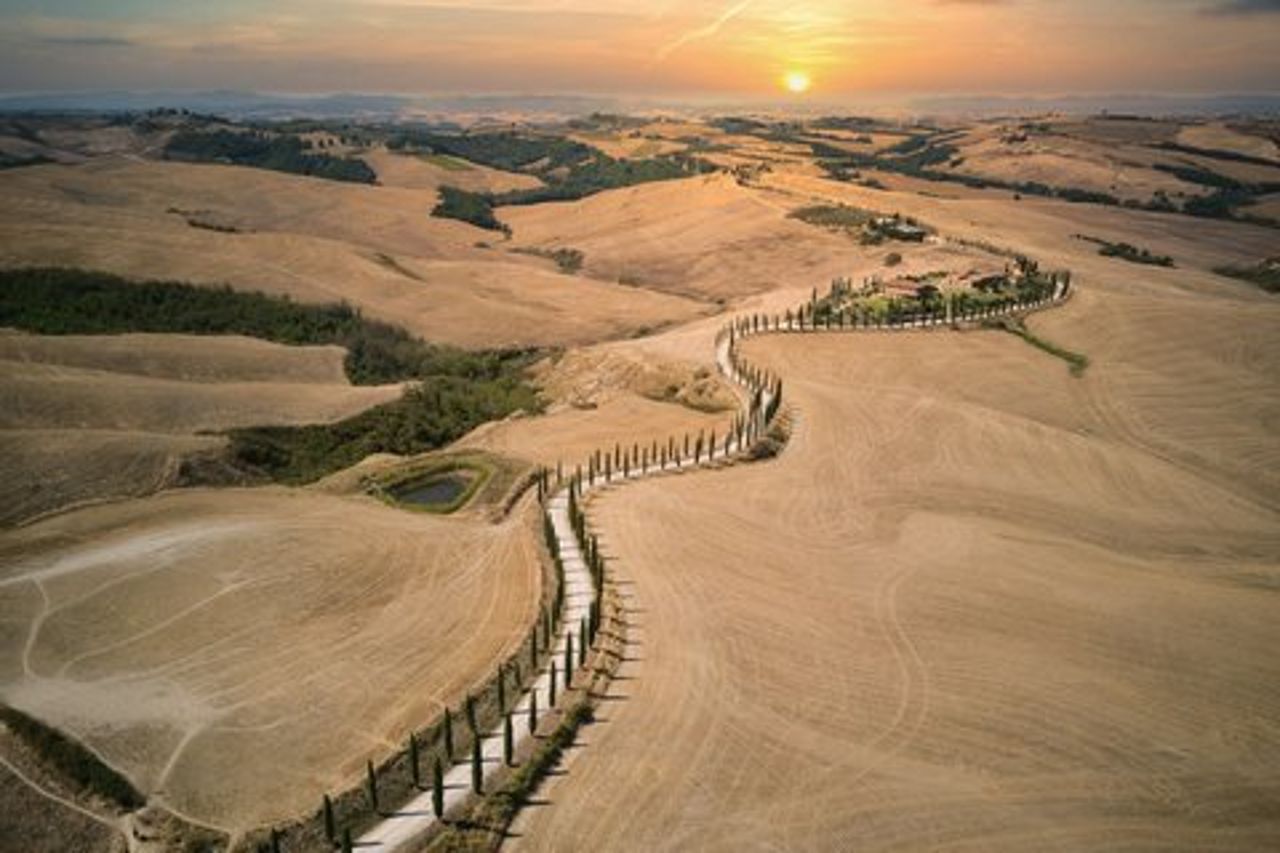 Escursione a terra in Toscana da Civitavecchia : città collinari