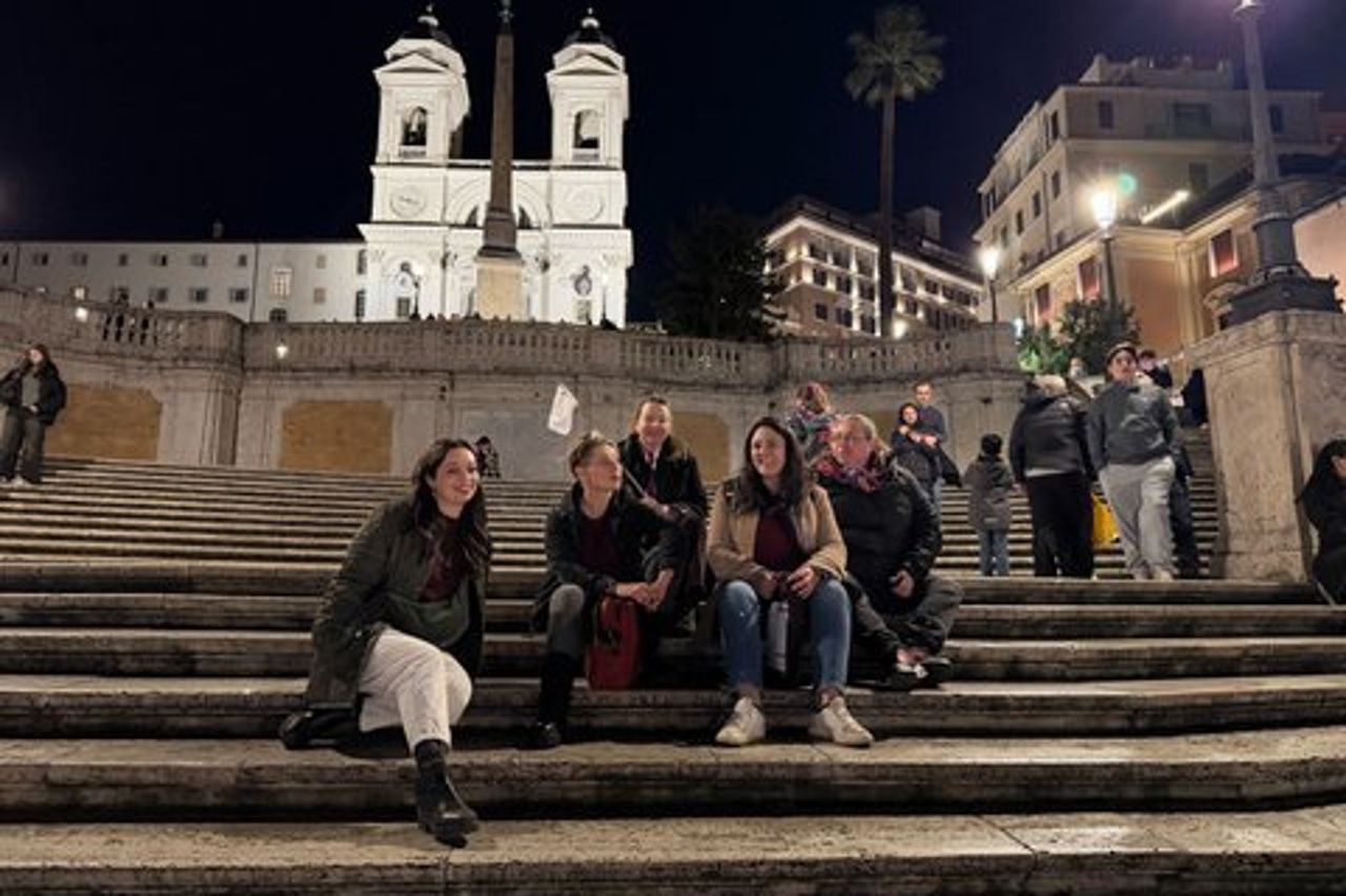 Roma al tramonto; Navona, Fontana di Trevi, Pantheon e altro ancora