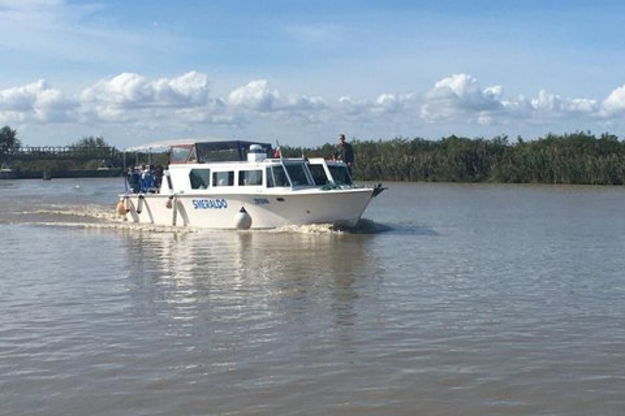 Esplora l'Isola dell'Amore e la fauna selvatica in un tour in barca del Delta del Po