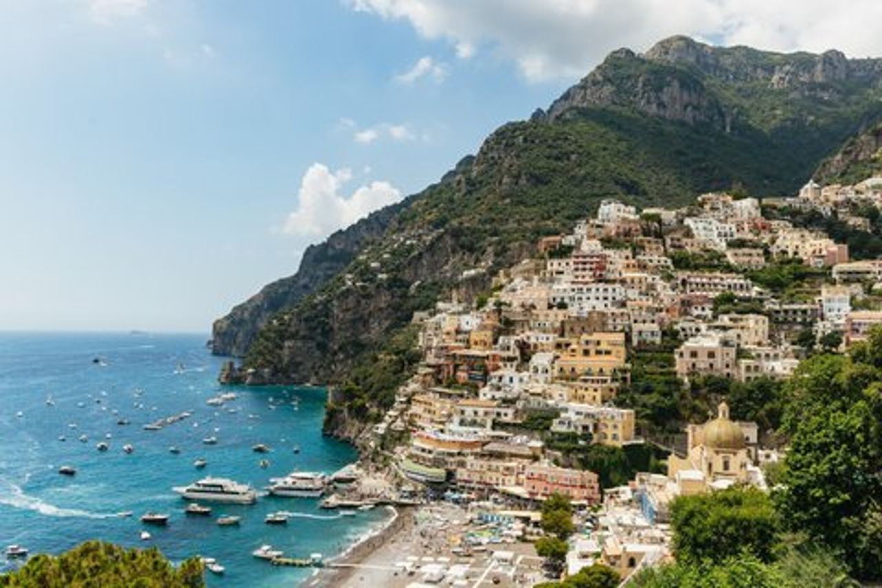 Escursione di un giorno a Pompei, Costiera Amalfitana e Positano da Roma