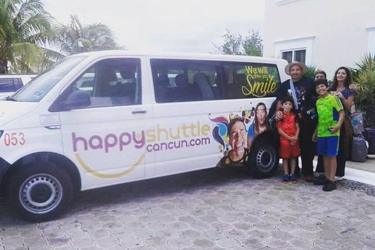 Trasporto di andata e ritorno privato dall'aeroporto di Cancun a Playa del Carmen