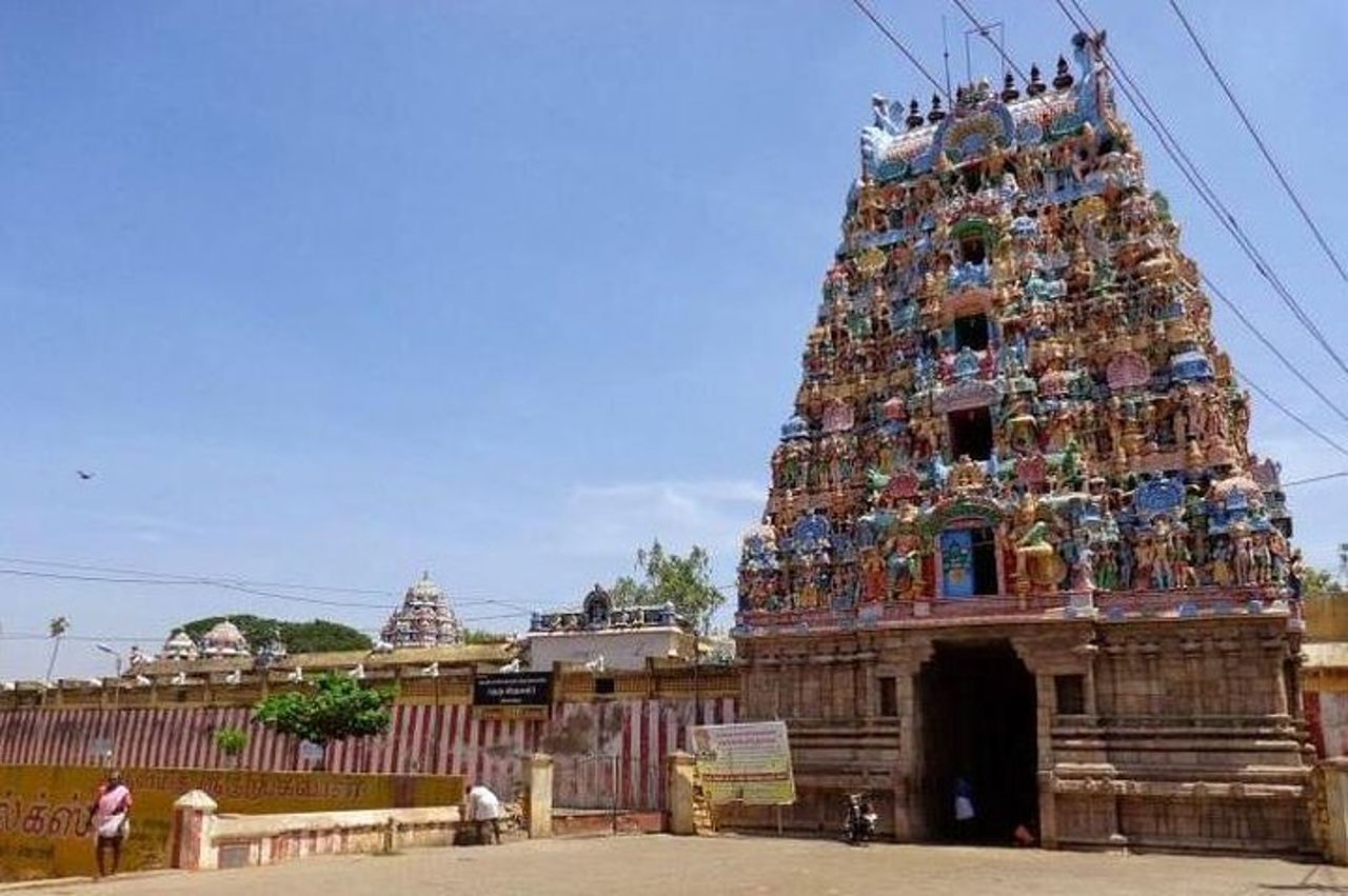 Tempio di Giove in Alangudi da Trichy con pranzo