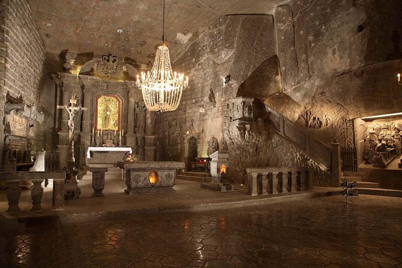 Miniera di sale a Wieliczka con trasporto privato, tour da Cracovia