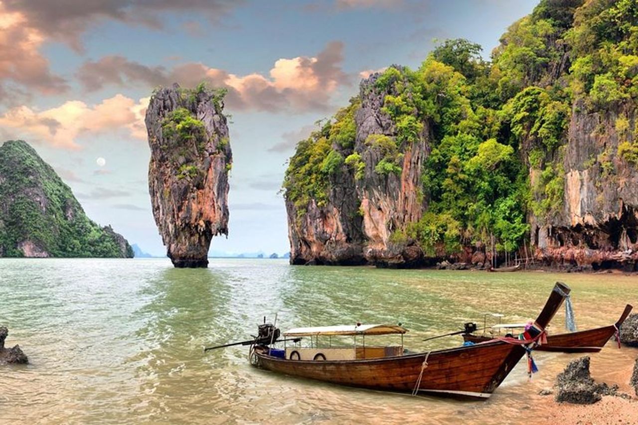 Phuket a James Bond Island : tour in barca a lunga coda con canoa da mare — 8